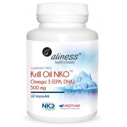 Krill Oil NKO Omega 3 z Astaksantyną, 500 mg 60 kaps